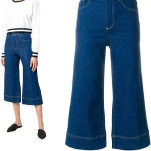 Alice and Olivia Flare Crop Jeans